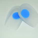Silicone Heel Cups with Blue Dot S womens 4 - 7-0