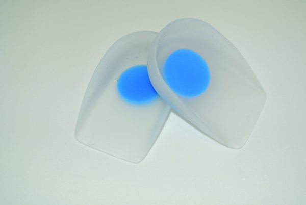 Silicone Heel Cups with Blue Dot S womens 4 - 7-0